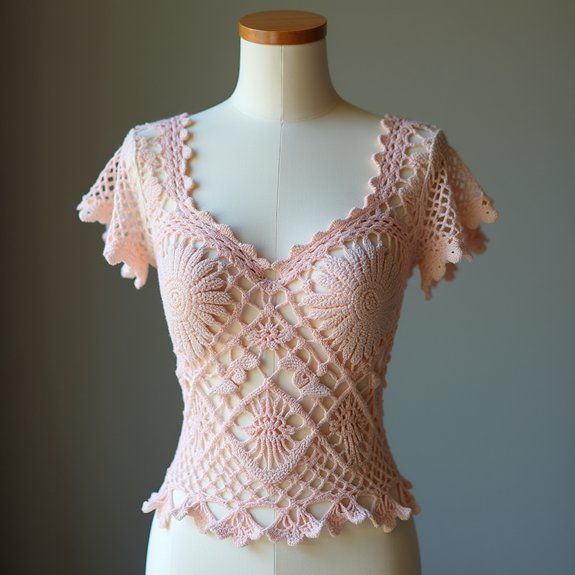 detailed floral design blouse