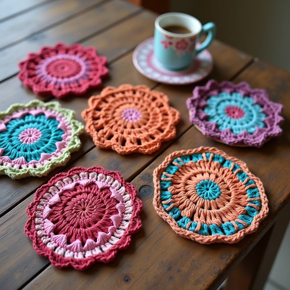 diy crochet coaster set