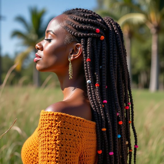 elegant and cascading locs