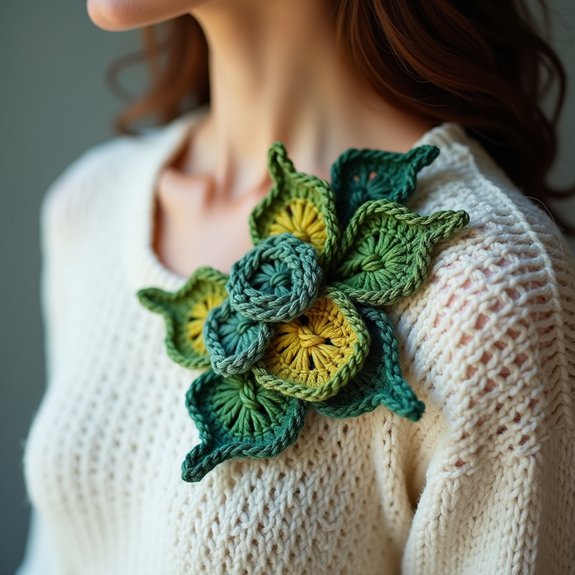 elegant layered leaf design