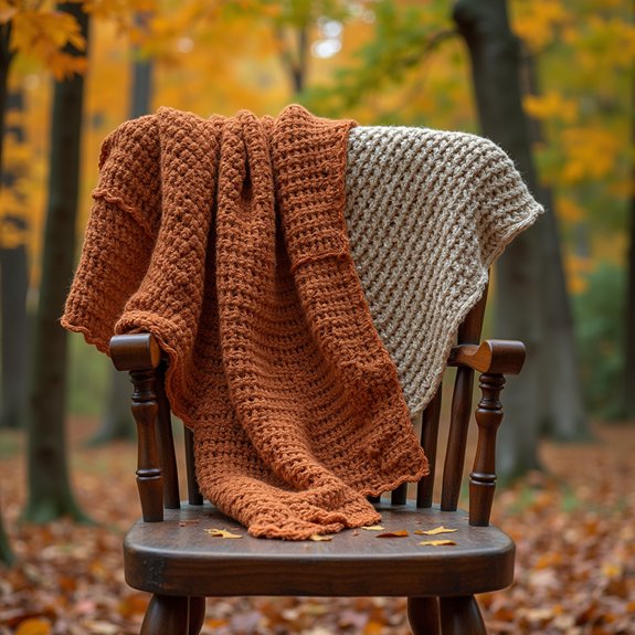 elegant oversized knit accessory