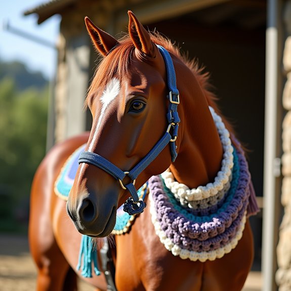 fashionable equine neckwear accessories
