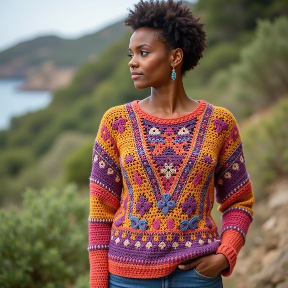 fashionable oversized sweater design