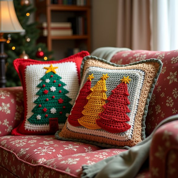 festive decorative cushion cover
