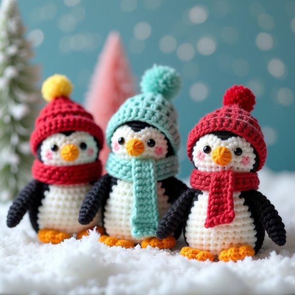 festive penguin holiday decoration
