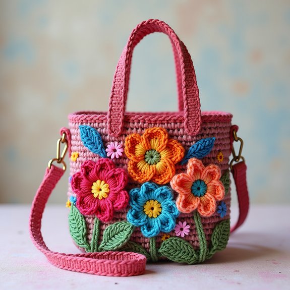floral design small handbag