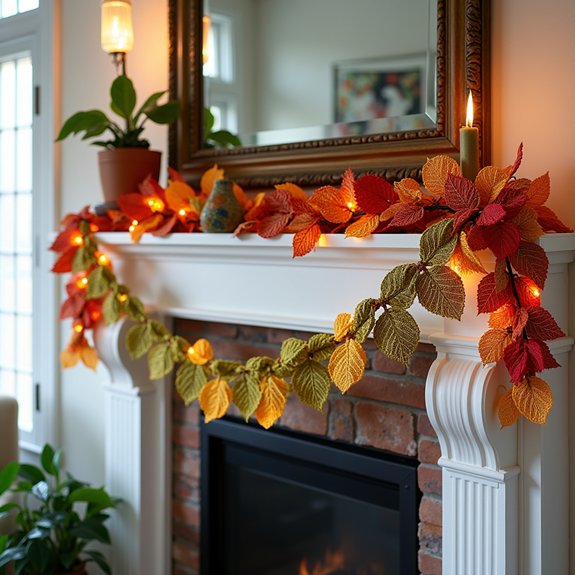home decor leaf garland