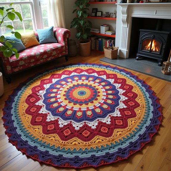 intricate floor design art