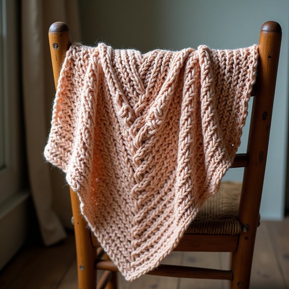 intricate knit shawl design