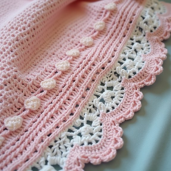 lace edge fan stitch