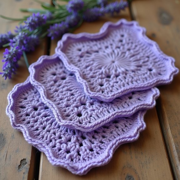 lavender crochet dishcloth patterns