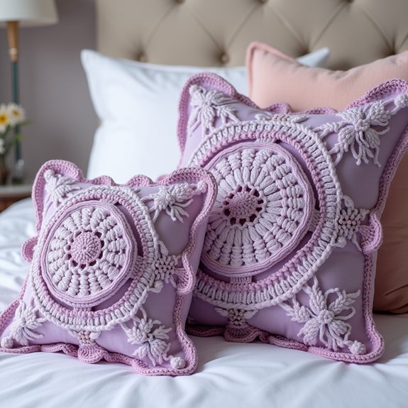 lavender decorative pillow covers