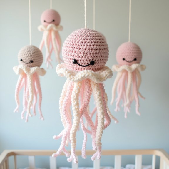 nursery jellyfish mobile decoration