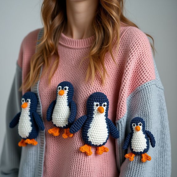 penguin design for apparel