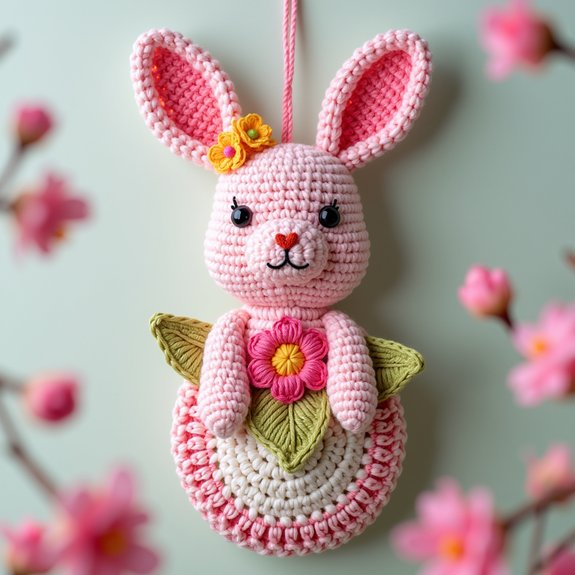 playful bunny wall decor