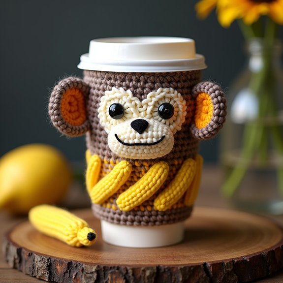 playful primate beverage sleeve