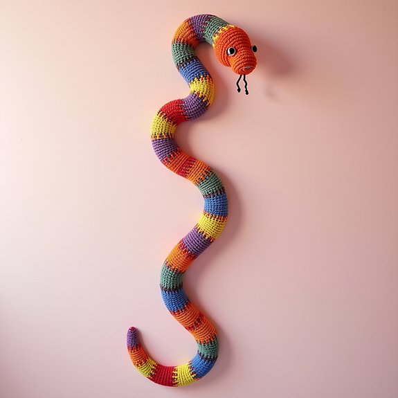 playful serpentine wall art
