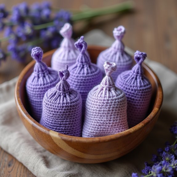 relaxing lavender scented sachets