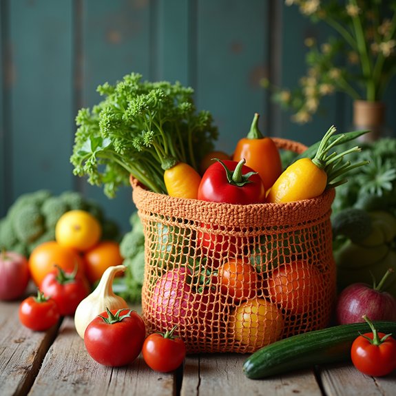 reusable vegetable storage bag