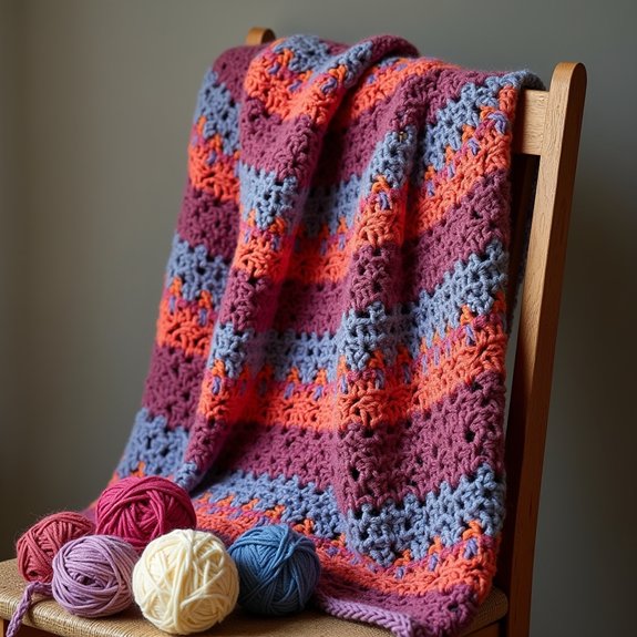 ripple stitch poncho design