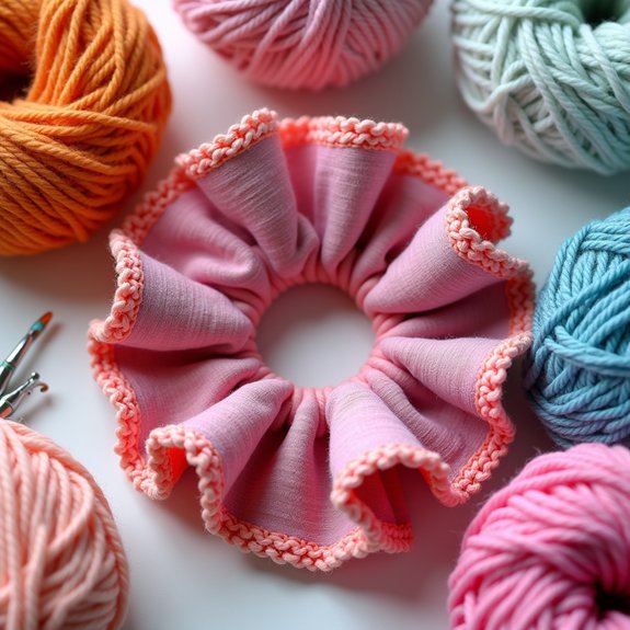 ruffled edges hair accessory