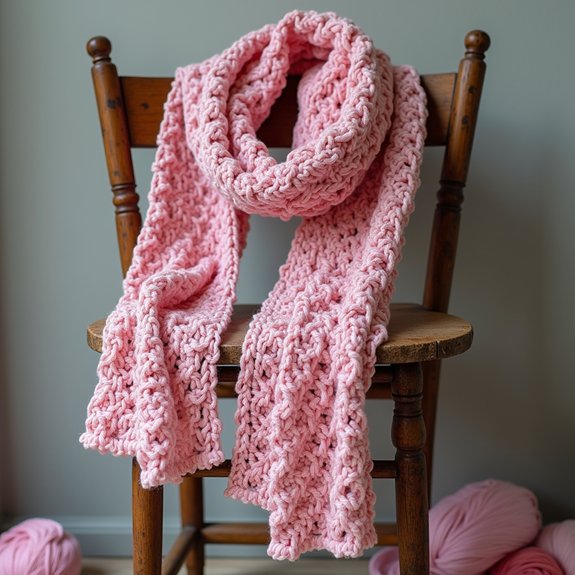 shell stitch scarf pattern