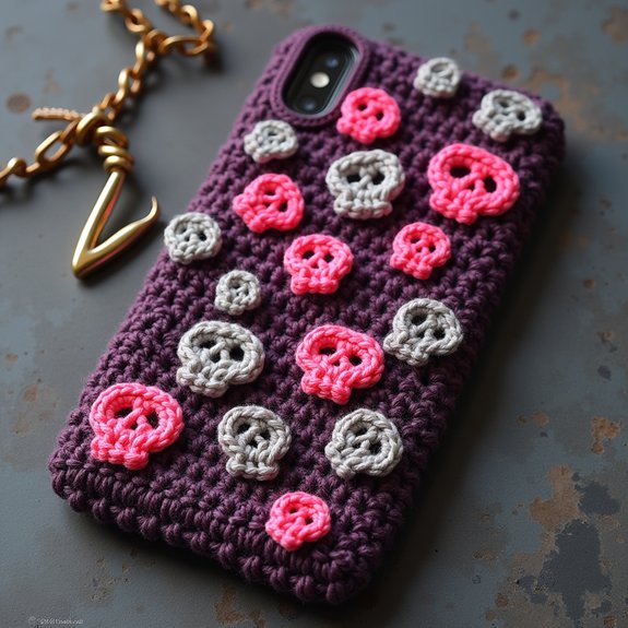 skull themed phone case design