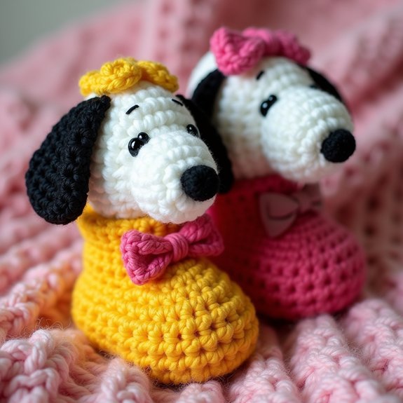 snoopy themed cozy footwear