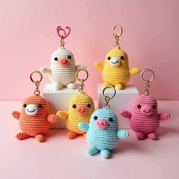 soft adorable keychain accessories