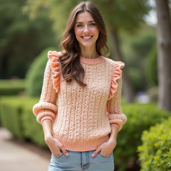 stylish balloon sleeve sweater