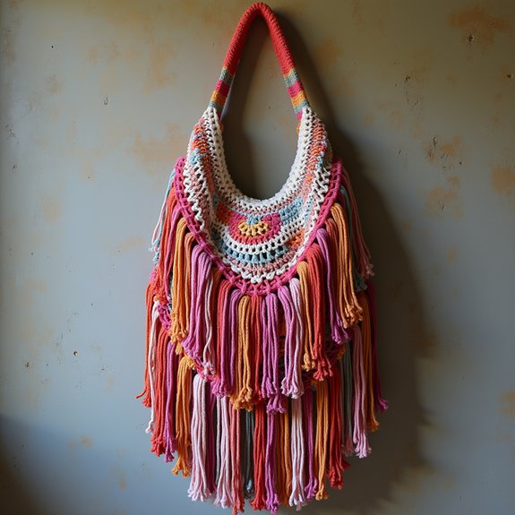 stylish bohemian shoulder bag