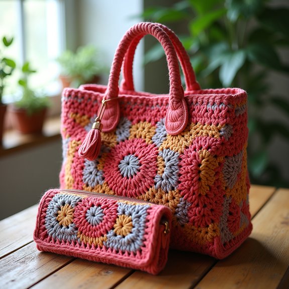 stylish crochet accessory duo