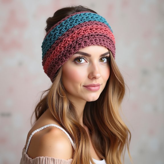 stylish crochet headband design