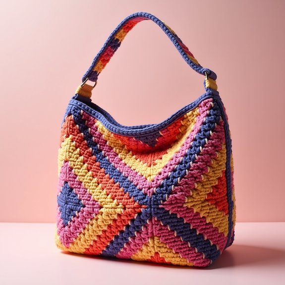 stylish geometric design bag