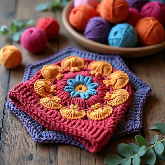 stylish hexagon patterned beanie