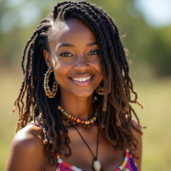 textured bohemian hair style