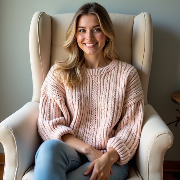 textured knit sweater design