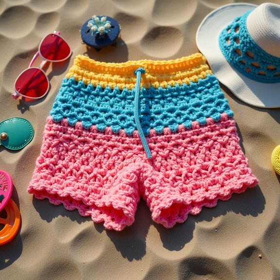 textured summer shorts style