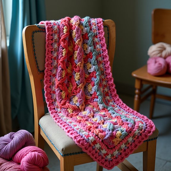 tunisian crochet scarf pattern