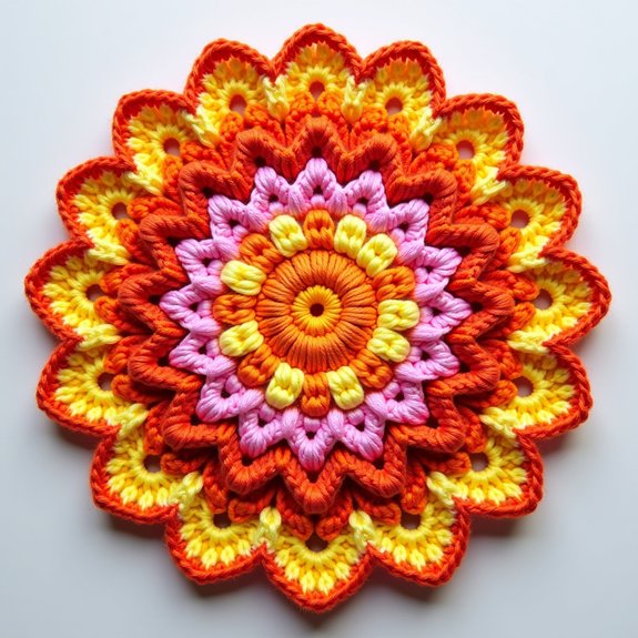 vibrant circular geometric design