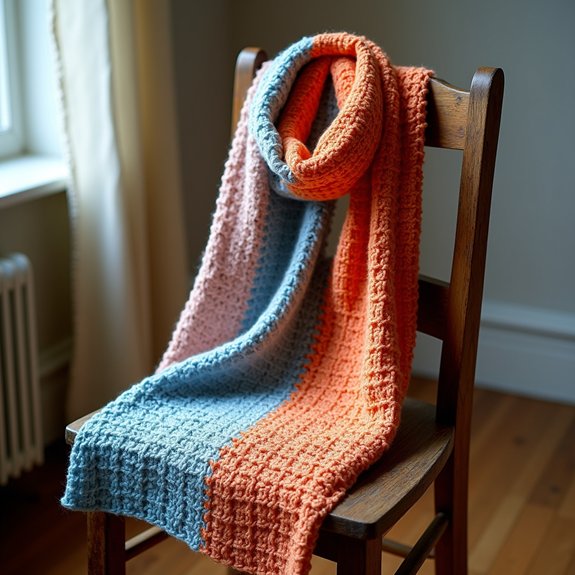 vibrant geometric patterned accessory