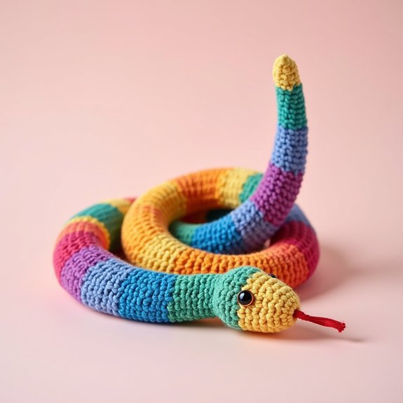 vibrant serpent plaything design