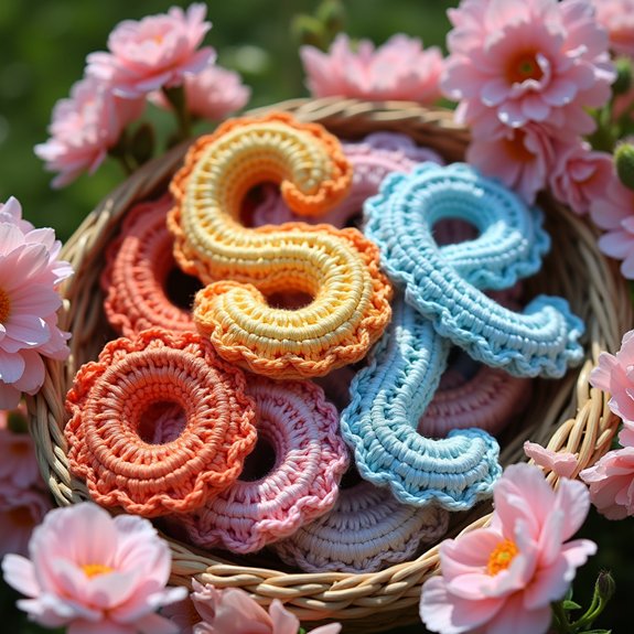 vibrant yarn letter crafts