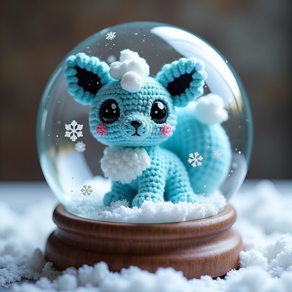 vulpix themed winter decoration