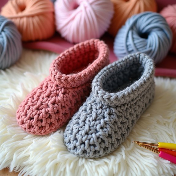 warm and comfortable footwear