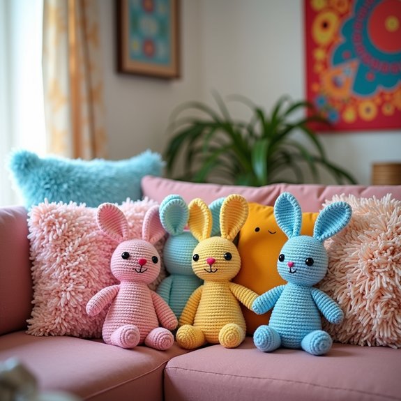 whimsical bunny decor accents