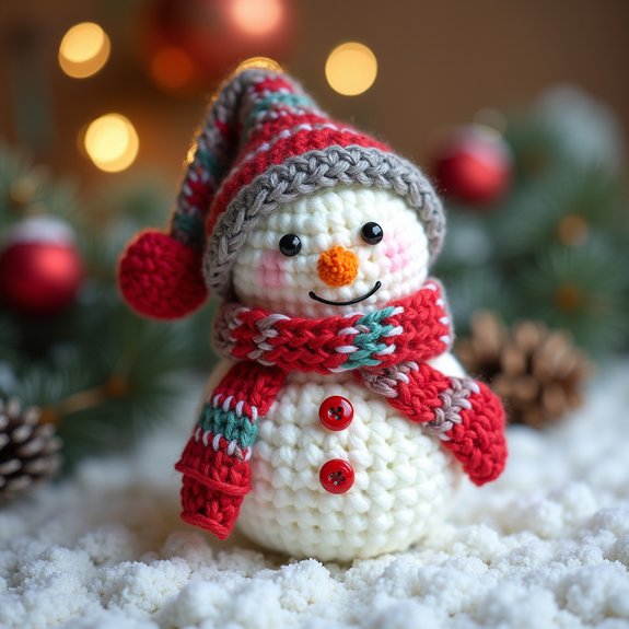 winter themed accessory keychain